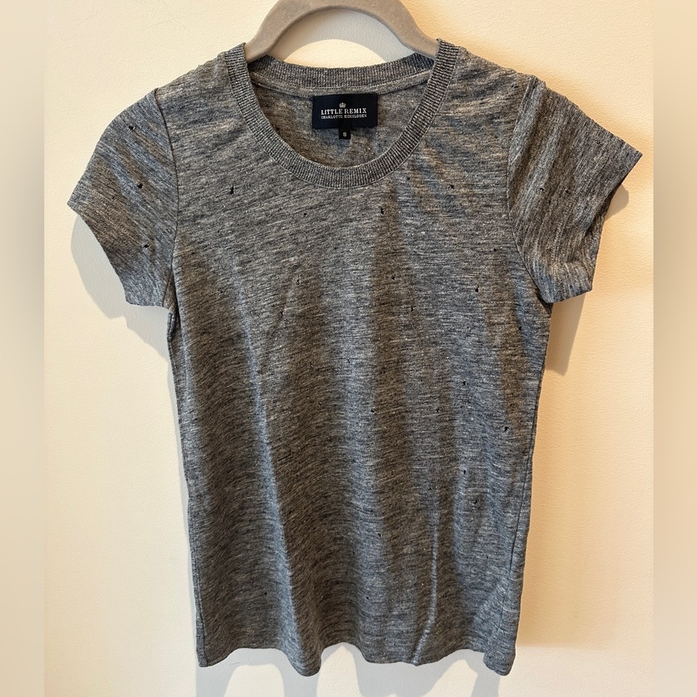 Little Remix Charlotte Eskildsen Soft Distressed Short Sleeve tee size 8(kids)